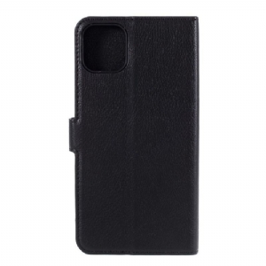 Etui Folio do iPhone 11 Pro Max Obrzeża Kaiyue Imitacja Skóry