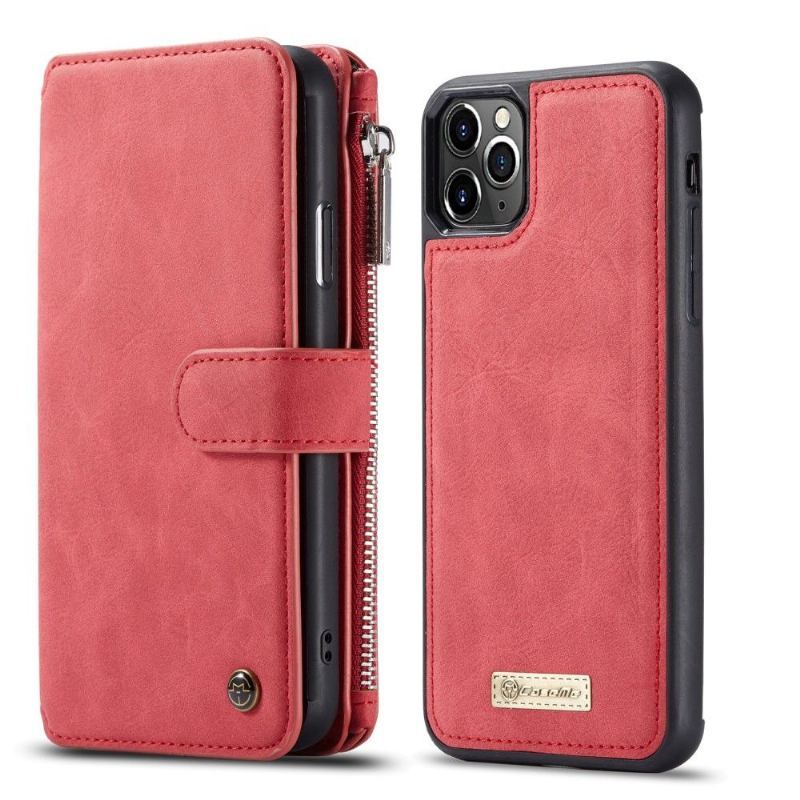 Etui Skórzany Futerał do iPhone 11 Pro Max Anti-fall Portfel Wymienny Caseme