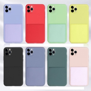 Futerały do iPhone 11 Pro Max Mia Silikonowy Uchwyt Na Karty