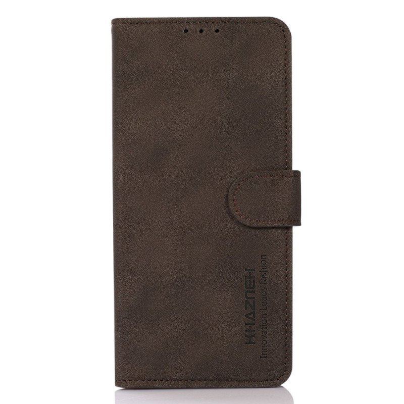 Etui Folio do Xiaomi Redmi Note 12 5G Modny Efekt Skóry Khazneh