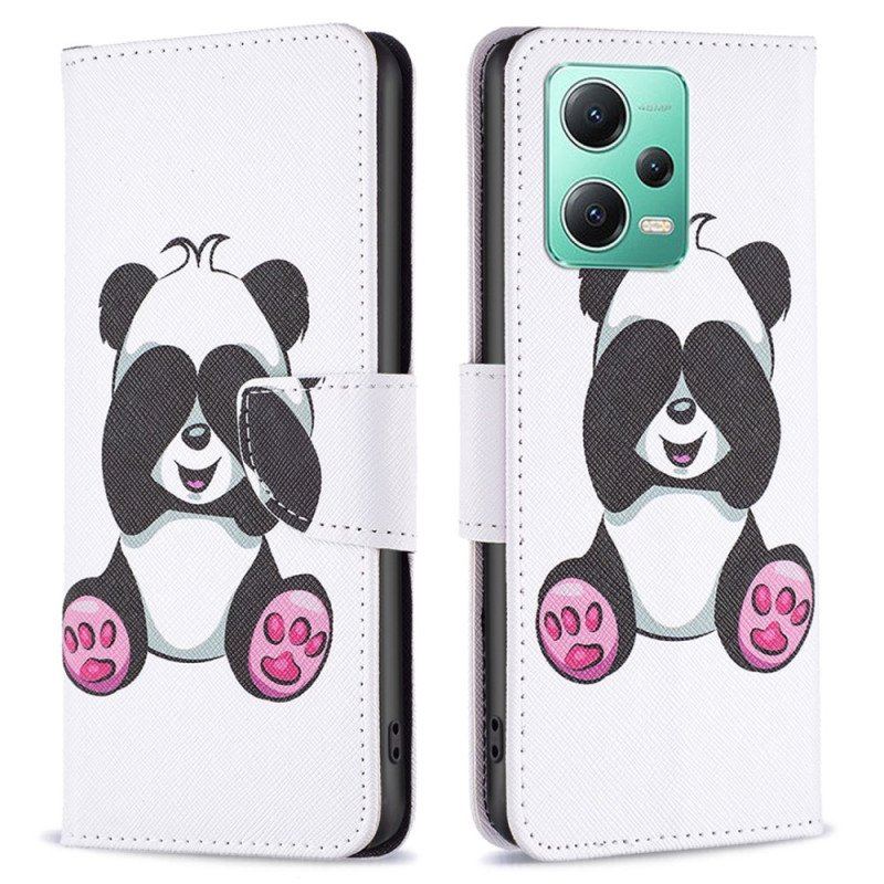 Etui Folio do Xiaomi Redmi Note 12 5G Moja Panda