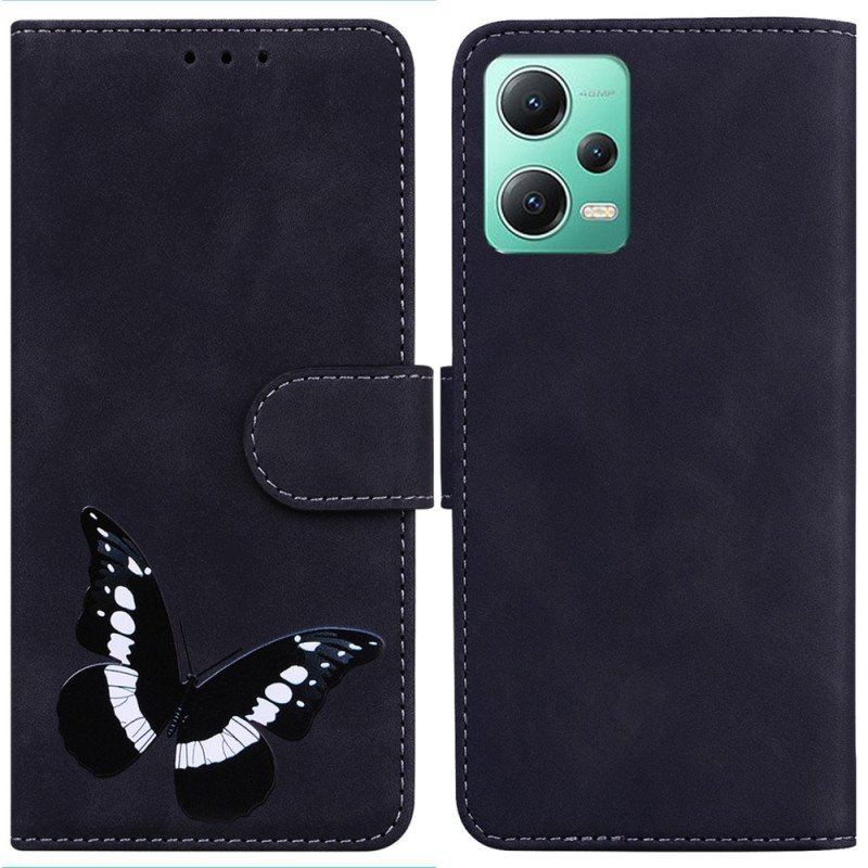 Etui Folio do Xiaomi Redmi Note 12 5G Projekt Motyla