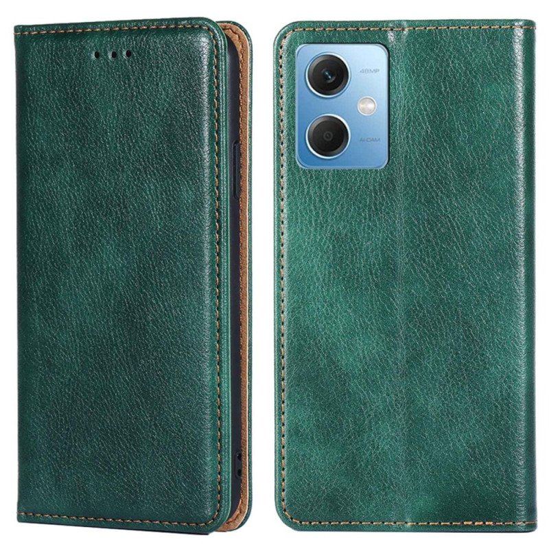 Etui Na Telefon do Xiaomi Redmi Note 12 5G Etui Folio Przeszycia Ze Sztucznej Skóry