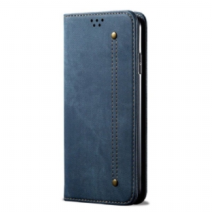 Etui Na Telefon do Xiaomi Redmi Note 12 5G Etui Folio Tkanina Dżinsowa