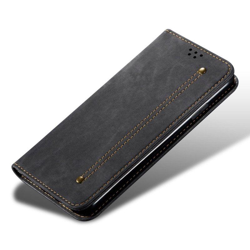 Etui Na Telefon do Xiaomi Redmi Note 12 5G Etui Folio Tkanina Dżinsowa