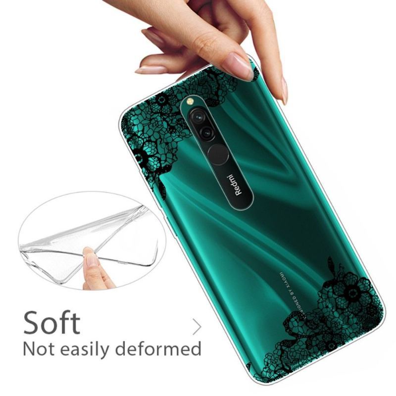 Etui do Xiaomi Redmi Note 8 Kwiat Koronki