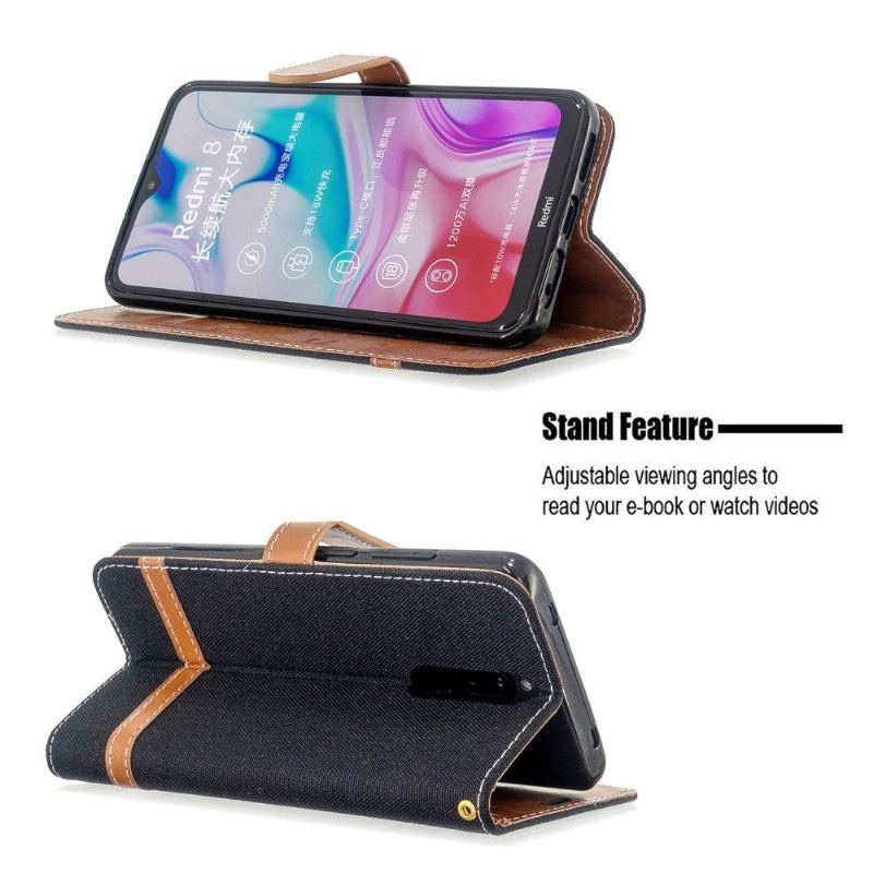 Etui Folio do Xiaomi Redmi Note 8 Cloth Coating Card Holder