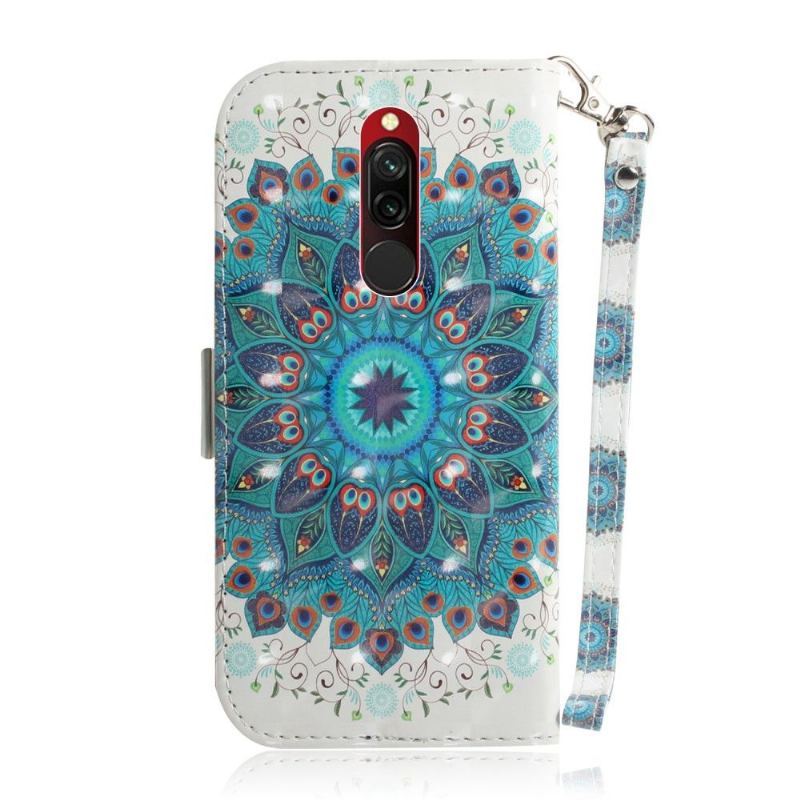 Etui Folio do Xiaomi Redmi Note 8 Kolorowa Mandala