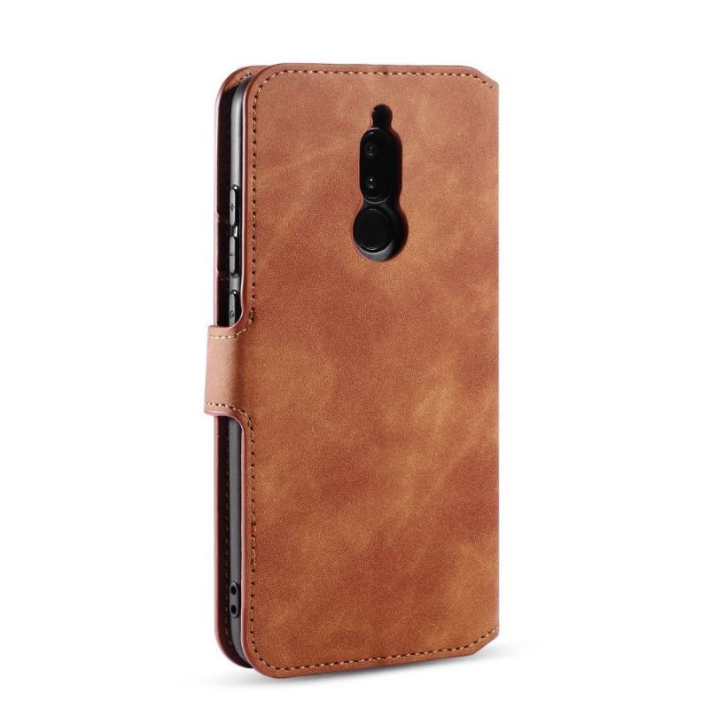 Etui Folio do Xiaomi Redmi Note 8 Obrzeża Dg Ming Skóra W Stylu Retro