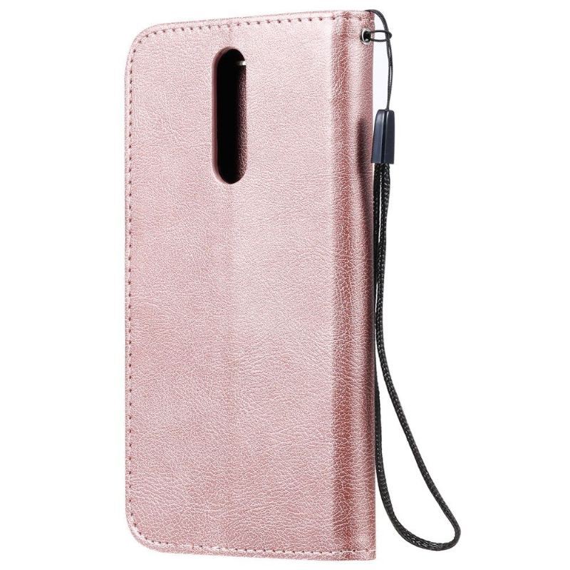 Etui Folio do Xiaomi Redmi Note 8 Sylvette Sztuczna Skóra Z Paskiem