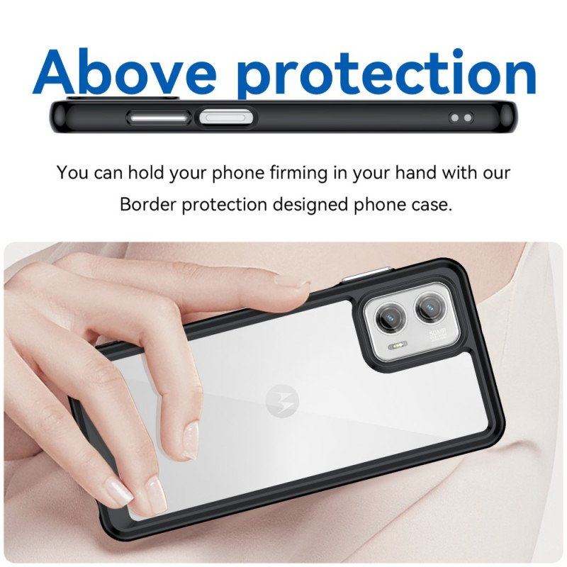 Etui do Moto G73 5G Przezroczysta Hybryda