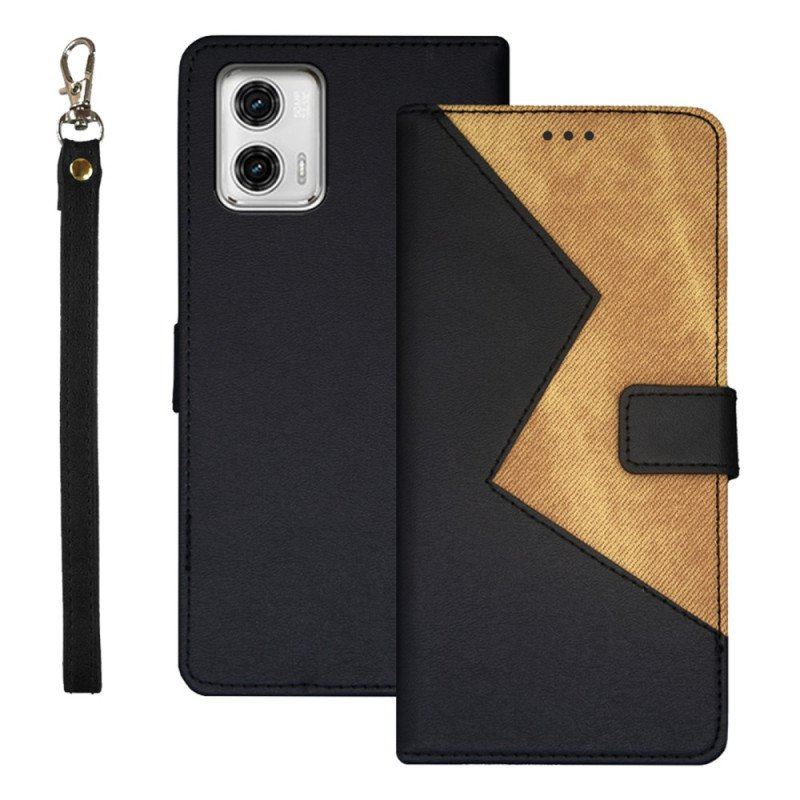 Etui Folio do Moto G73 5G Dwukolorowy Idewei