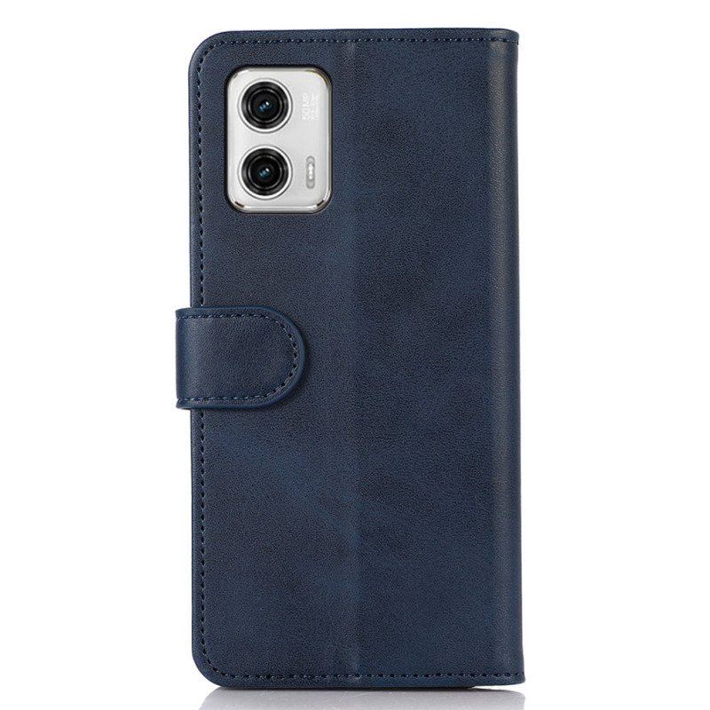 Etui Folio do Moto G73 5G Klasyczny Skórzany Styl