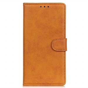 Etui Folio do Moto G73 5G Matowa Sztuczna Skóra