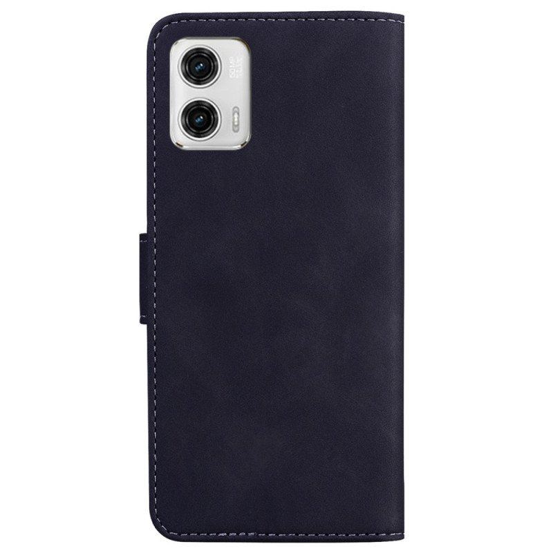 Etui Folio do Moto G73 5G Odsłonięte Szwy