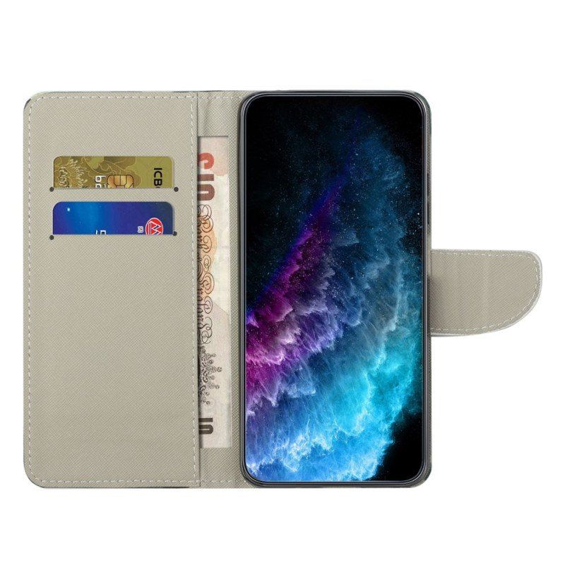 Etui Folio do Moto G73 5G Życie W Londynie