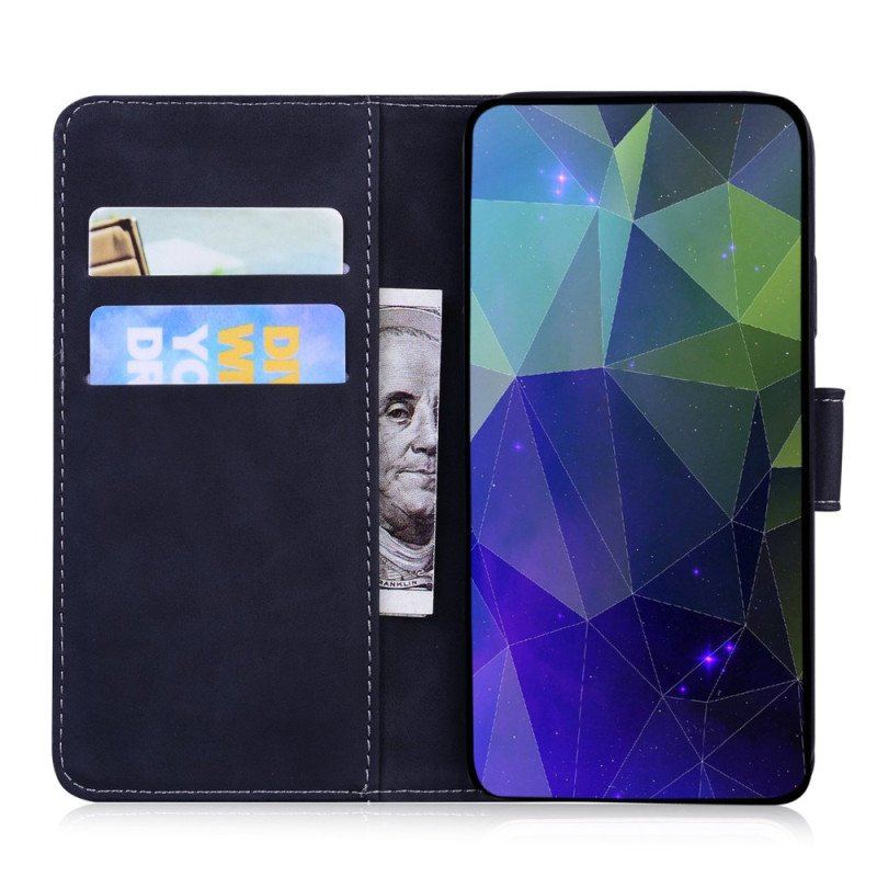 Etui Folio do Moto G73 5G Ślad Tygrysa