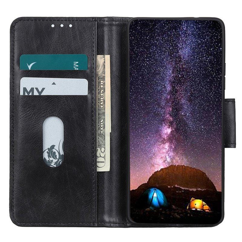 Etui Folio do Moto G73 5G Stylowe Skórzane Zapięcie Dwustronne