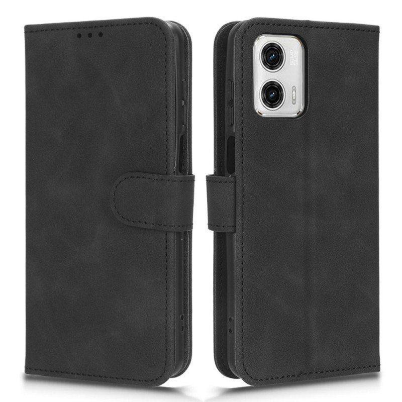 Etui Folio do Moto G73 5G Uczucie Dotyku Skóry