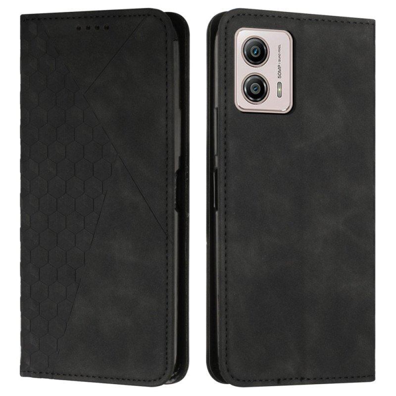 Etui Na Telefon do Moto G73 5G Etui Folio Skórzany Styl Z 3 Uchwytami Na Karty