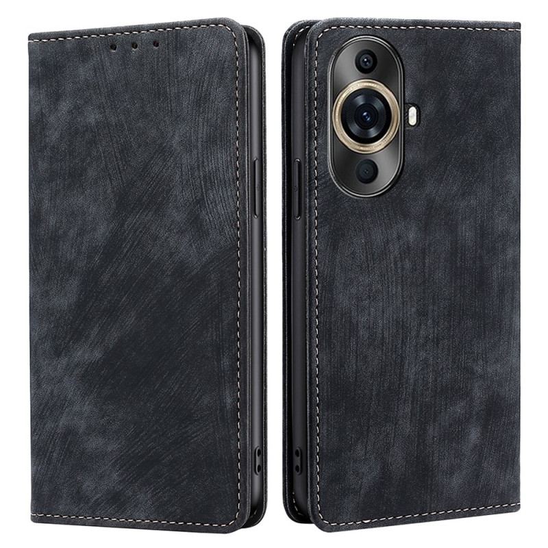 Etui Folio Huawei Nova 11 Pro Efekt Vintage Z Blokowaniem Rfid Etui Ochronne