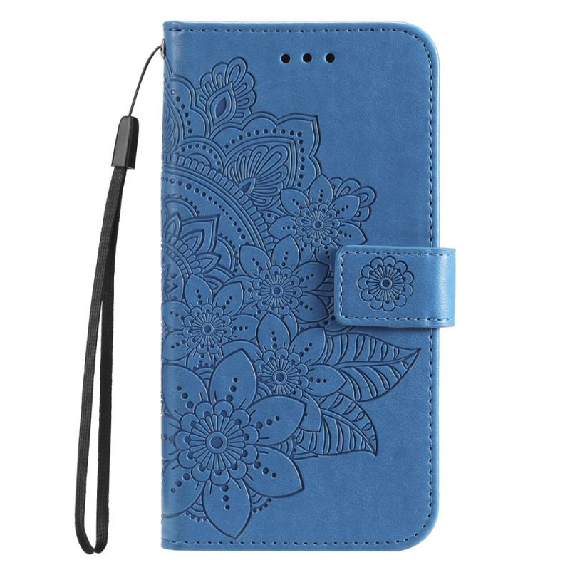 Etui Folio Huawei Nova 11 Pro Pasek Z Kwiatowym Nadrukiem