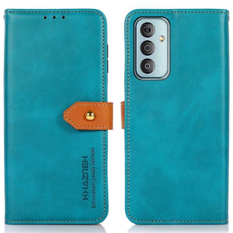 Etui Folio do Samsung Galaxy M13 Khazneh Bicolor Sztuczna Skóra