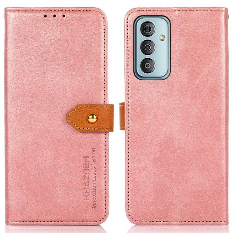 Etui Folio do Samsung Galaxy M13 Khazneh Bicolor Sztuczna Skóra