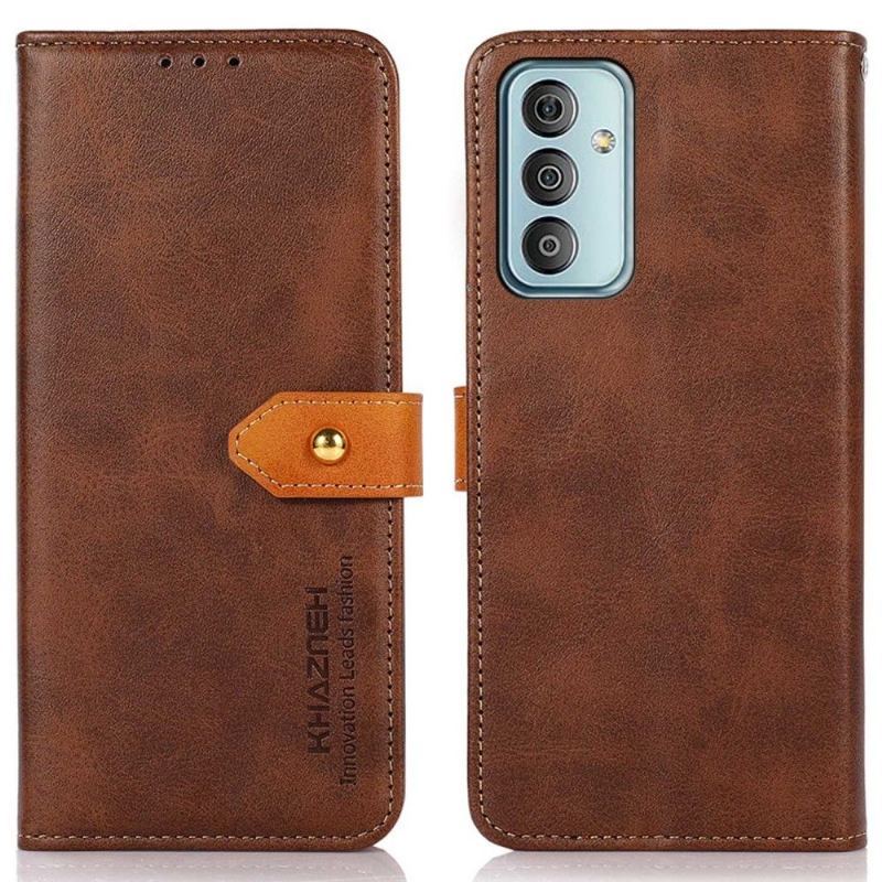 Etui Folio do Samsung Galaxy M13 Khazneh Bicolor Sztuczna Skóra