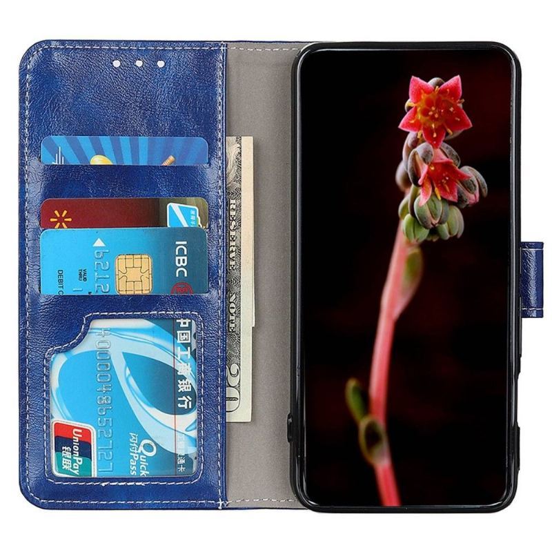 Etui Folio do Samsung Galaxy M13 Luksusowe Szwy Z Efektem Skóry