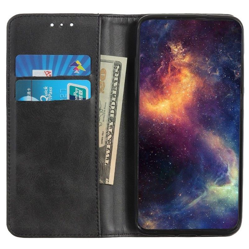 Etui Folio do Samsung Galaxy M13 Obrzeża Skórzany Futerał Simone Flip Aged Faux Leather