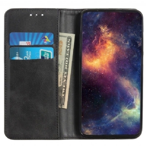 Etui Folio do Samsung Galaxy M13 Obrzeża Skórzany Futerał Simone Flip Aged Faux Leather