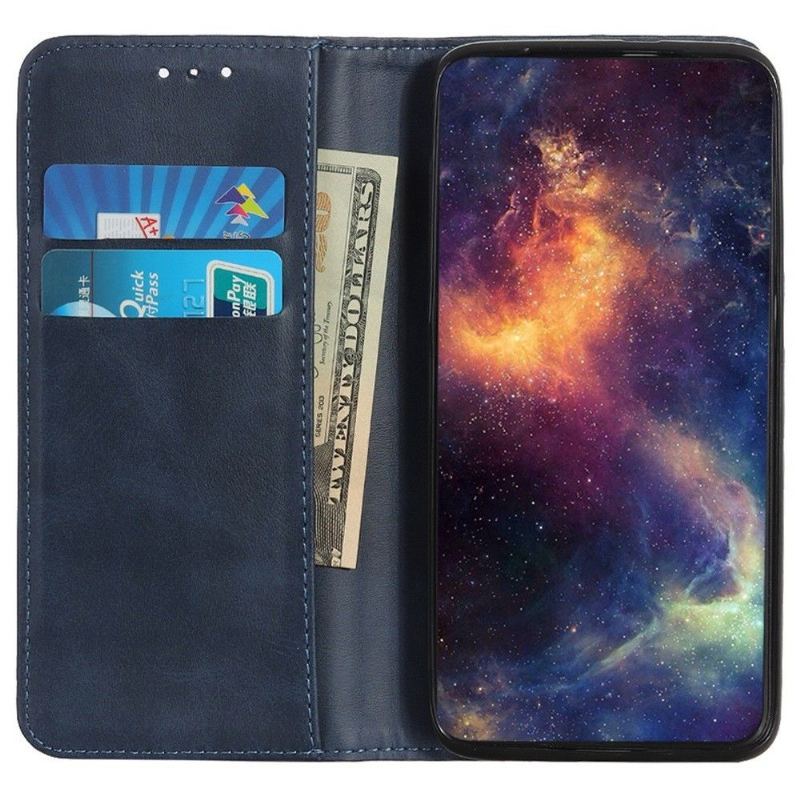 Etui Folio do Samsung Galaxy M13 Obrzeża Skórzany Futerał Simone Flip Aged Faux Leather