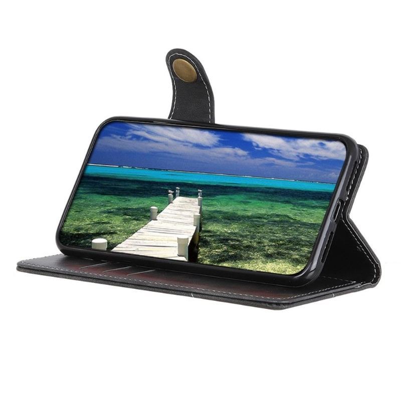 Etui Folio do Samsung Galaxy M13 S Kształt Odsłonięte Szwy