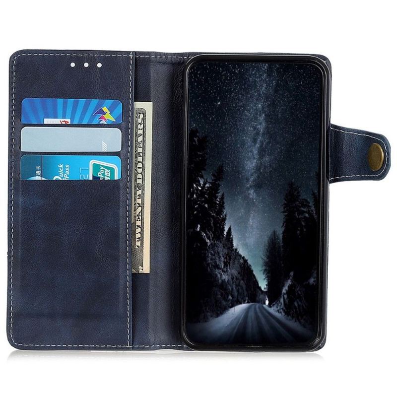 Etui Folio do Samsung Galaxy M13 S Kształt Odsłonięte Szwy