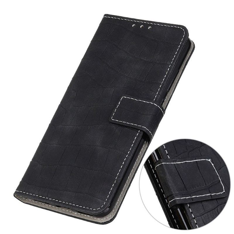 Obudowa Etui Na Telefon do Samsung Galaxy M13 Croco Look Stitching