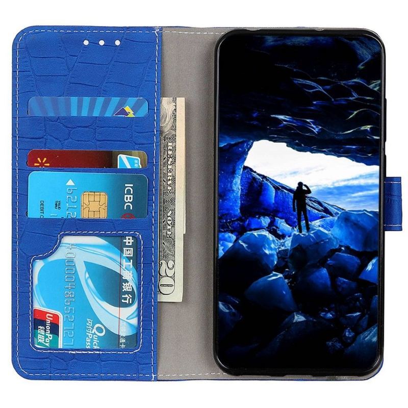 Obudowa Etui Na Telefon do Samsung Galaxy M13 Croco Look Stitching