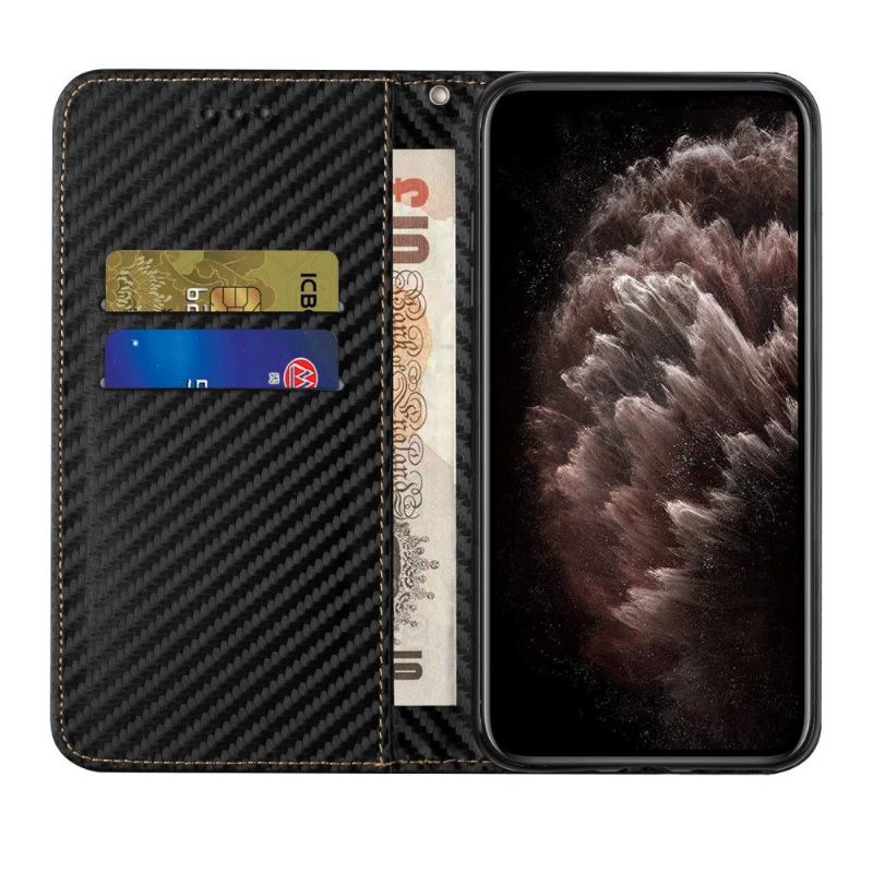 Etui Folio do Nokia 3.4 / Nokia 5.4 Włókno Węglowe