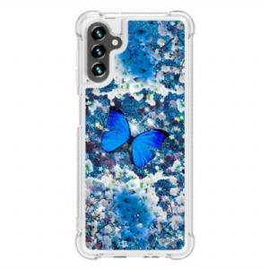 Etui do Samsung Galaxy A54 5G Cekiny Motyle