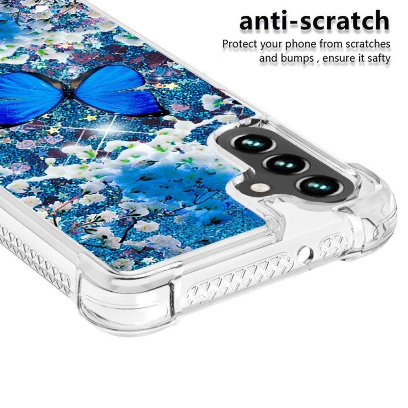 Etui do Samsung Galaxy A54 5G Cekiny Motyle