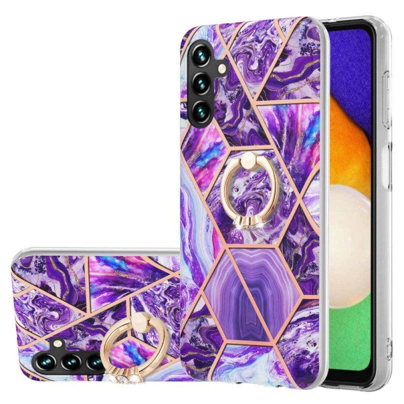 Etui do Samsung Galaxy A54 5G Marmur Ze Wspornikiem Pierścienia