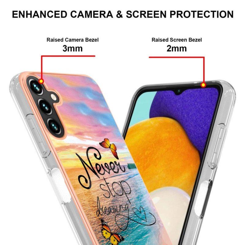 Etui do Samsung Galaxy A54 5G Nigdy Nie Śnij Motyli