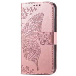 Etui Folio do Samsung Galaxy A54 5G Barokowy Motyl