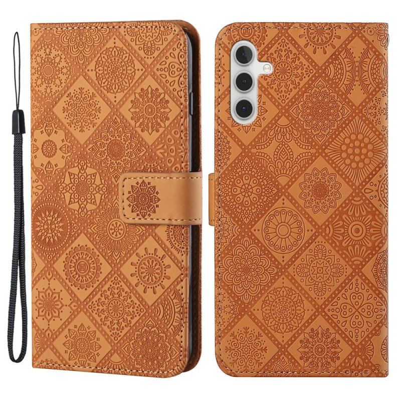 Etui Folio do Samsung Galaxy A54 5G Kwiatowe Wzory