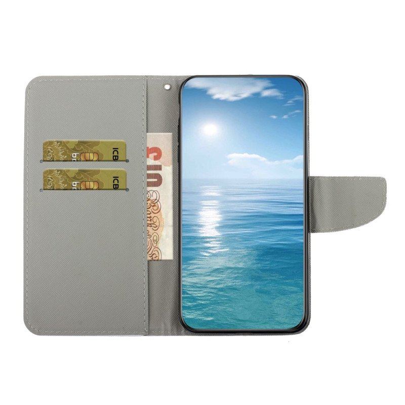 Etui Folio do Samsung Galaxy A54 5G Patchwork Ze Smyczą