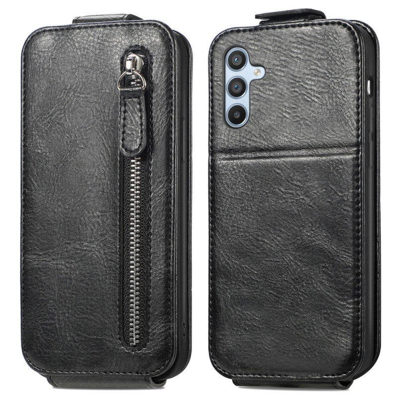 Etui Folio do Samsung Galaxy A54 5G Portfel Skórzany Futerał Pionowe Przerzucanie Z Portfelem