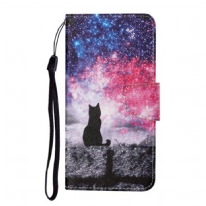 Etui Folio do Samsung Galaxy A54 5G Świetlik Kot