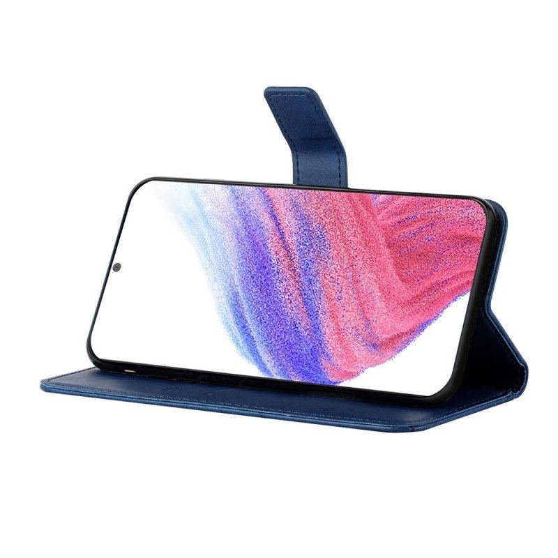 Etui Folio do Samsung Galaxy A54 5G Stylowe Skórzane Linie