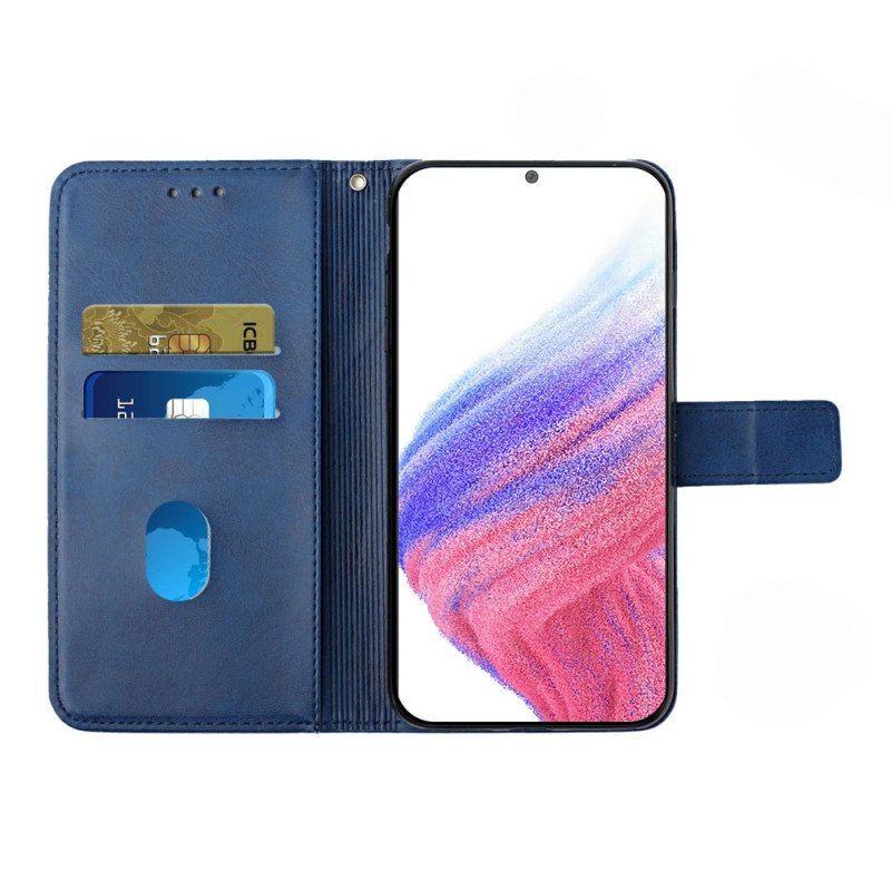 Etui Folio do Samsung Galaxy A54 5G Stylowe Skórzane Linie