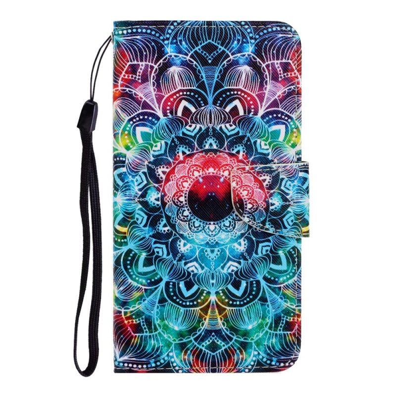 Etui Folio do Samsung Galaxy A54 5G z Łańcuch Paskowata Mandala